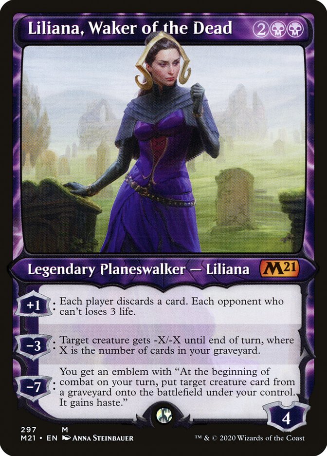 Liliana, Waker of the Dead (Showcase) [Core Set 2021] | Gamer Loot