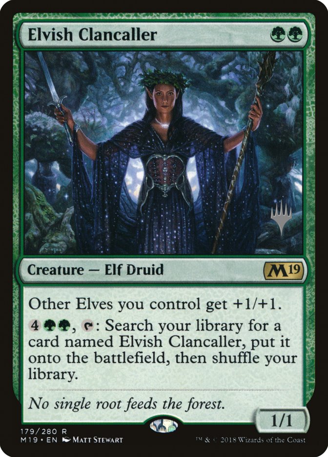 Elvish Clancaller (Promo Pack) [Core Set 2019 Promos] | Gamer Loot