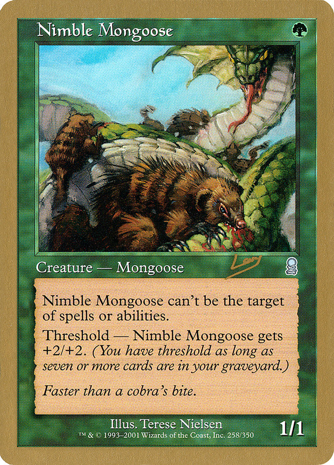 Nimble Mongoose (Raphael Levy) [World Championship Decks 2002] | Gamer Loot