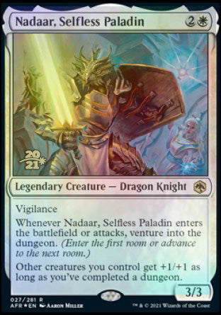 Nadaar, Selfless Paladin [Dungeons & Dragons: Adventures in the Forgotten Realms Prerelease Promos] | Gamer Loot