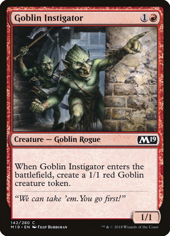 Goblin Instigator [Core Set 2019] | Gamer Loot