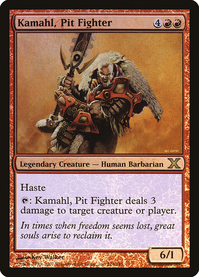 Kamahl, Pit Fighter (Premium Foil) [Tenth Edition] | Gamer Loot