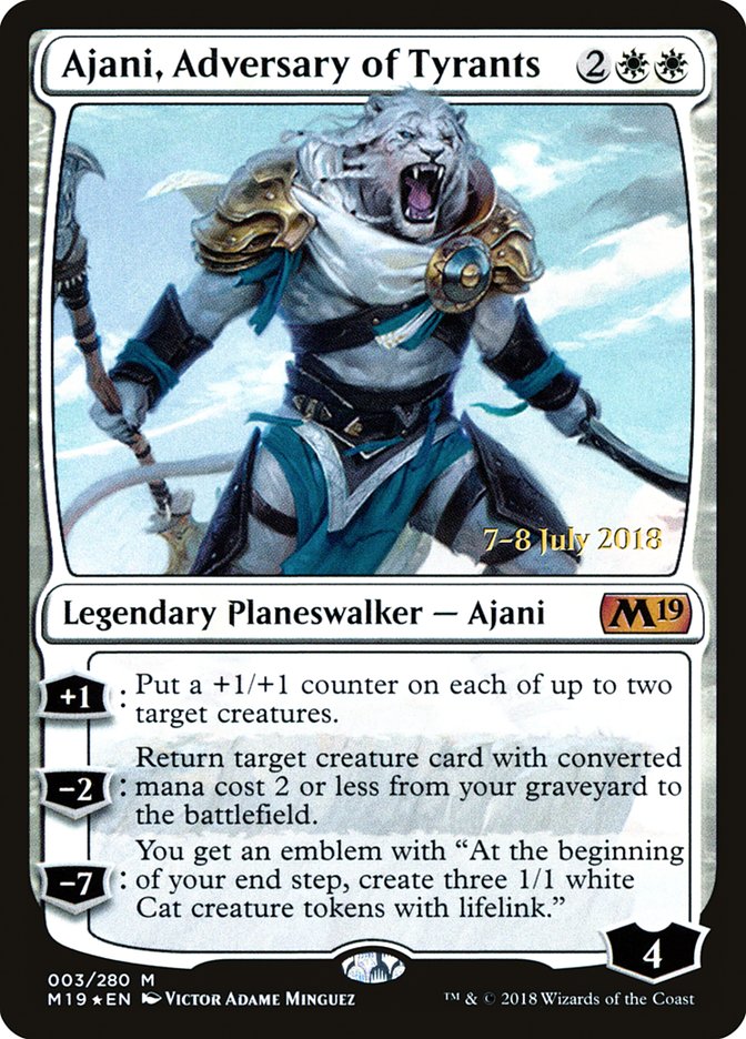 Ajani, Adversary of Tyrants  [Core Set 2019 Prerelease Promos] | Gamer Loot