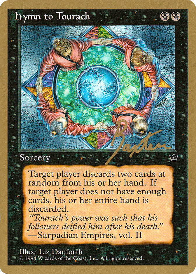 Hymn to Tourach (Circle) (George Baxter) [Pro Tour Collector Set] | Gamer Loot