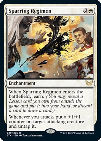 Sparring Regimen (Promo Pack) [Strixhaven: School of Mages Promos] | Gamer Loot