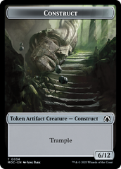 Phyrexian Golem // Construct Double-Sided Token [March of the Machine Commander Tokens] | Gamer Loot