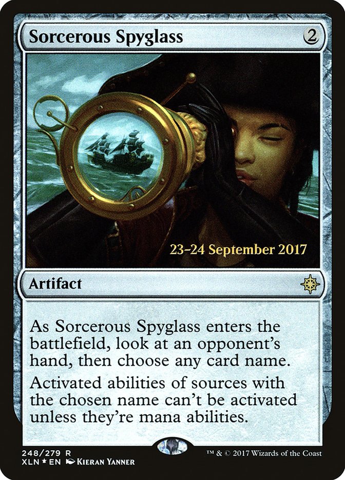 Sorcerous Spyglass  [Ixalan Prerelease Promos] | Gamer Loot