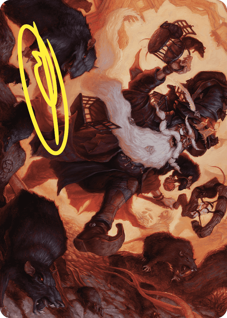 Tattered Ratter Art Card (Gold-Stamped Signature) [Wilds of Eldraine Art Series] | Gamer Loot