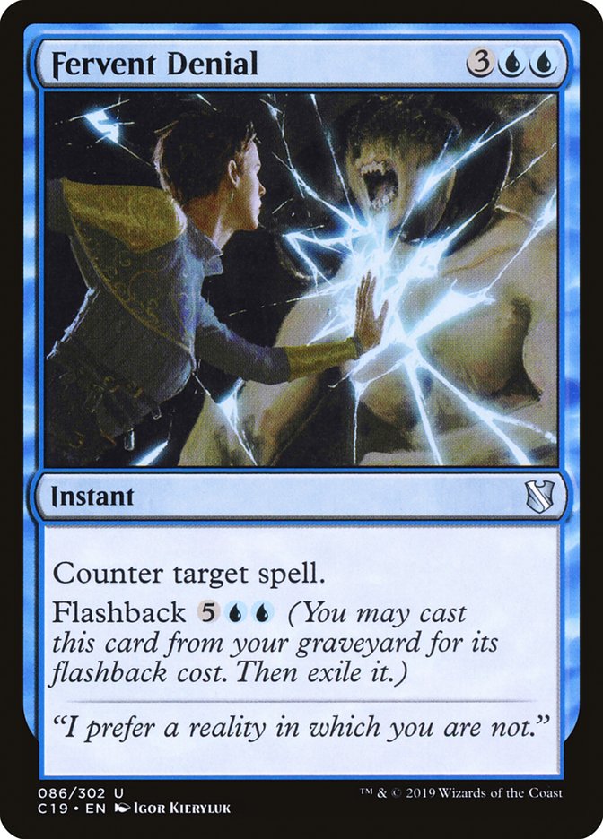 Fervent Denial [Commander 2019] | Gamer Loot