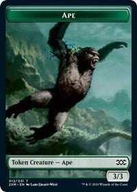 Ape // Elemental Double-sided Token [Double Masters Tokens] | Gamer Loot