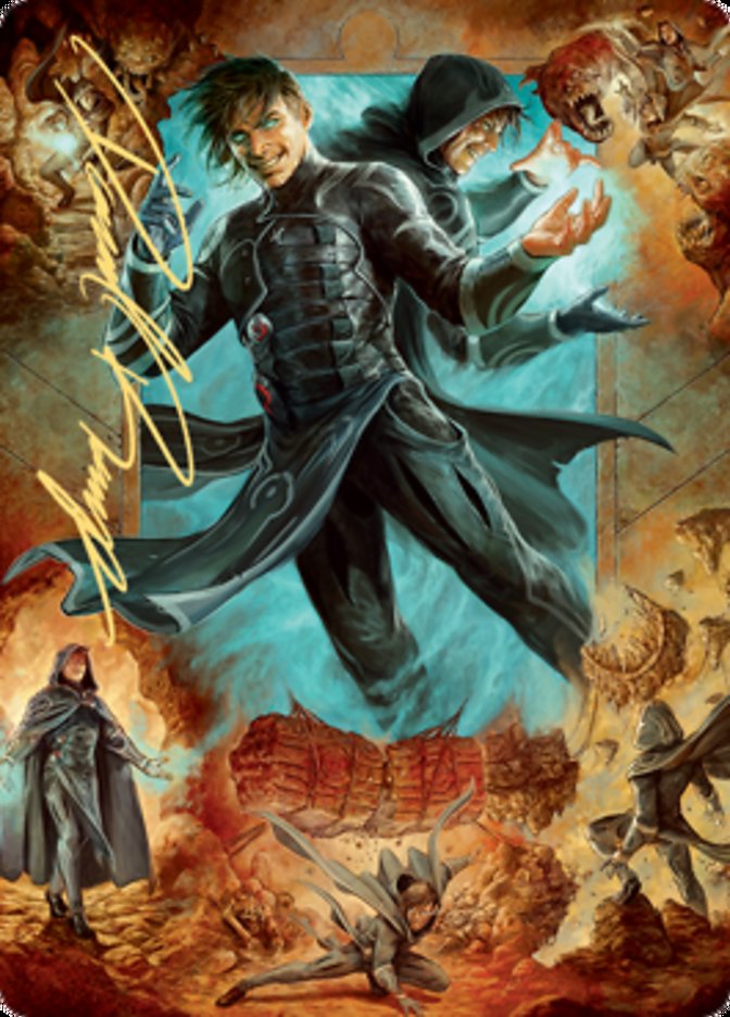 Jace, Mirror Mage 2 Art Card (Gold-Stamped Signature) [Zendikar Rising Art Series] | Gamer Loot