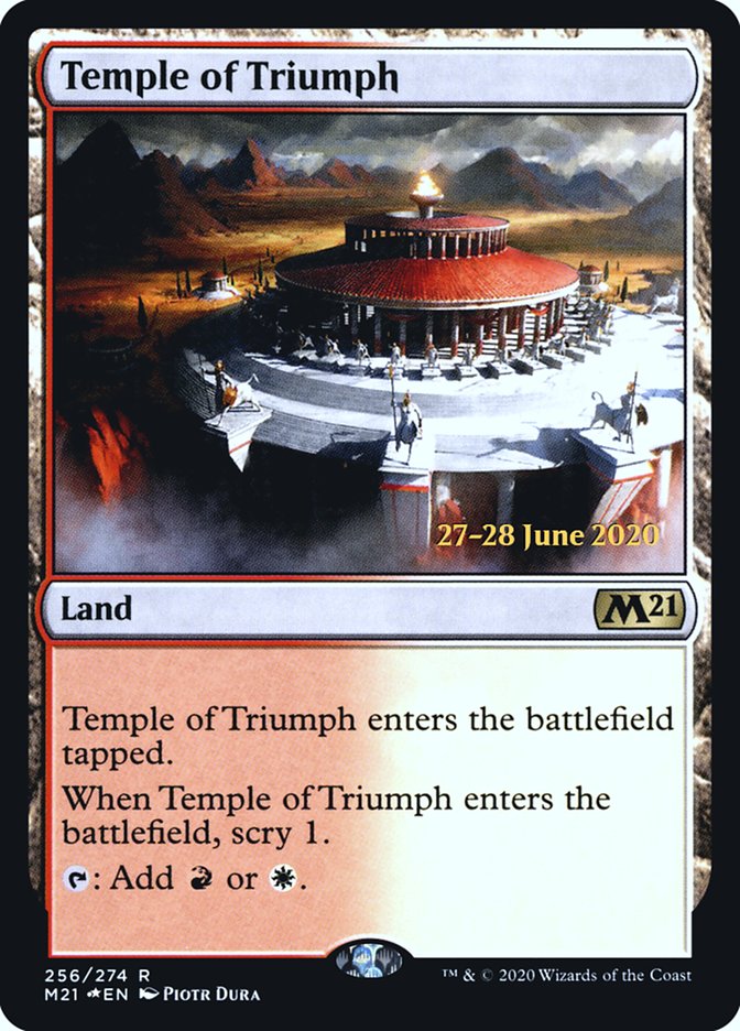 Temple of Triumph  [Core Set 2021 Prerelease Promos] | Gamer Loot