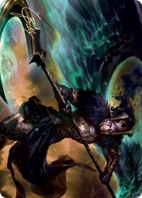 Vengeful Reaper Art Card (Gold-Stamped Signature) [Kaldheim: Art Series] | Gamer Loot