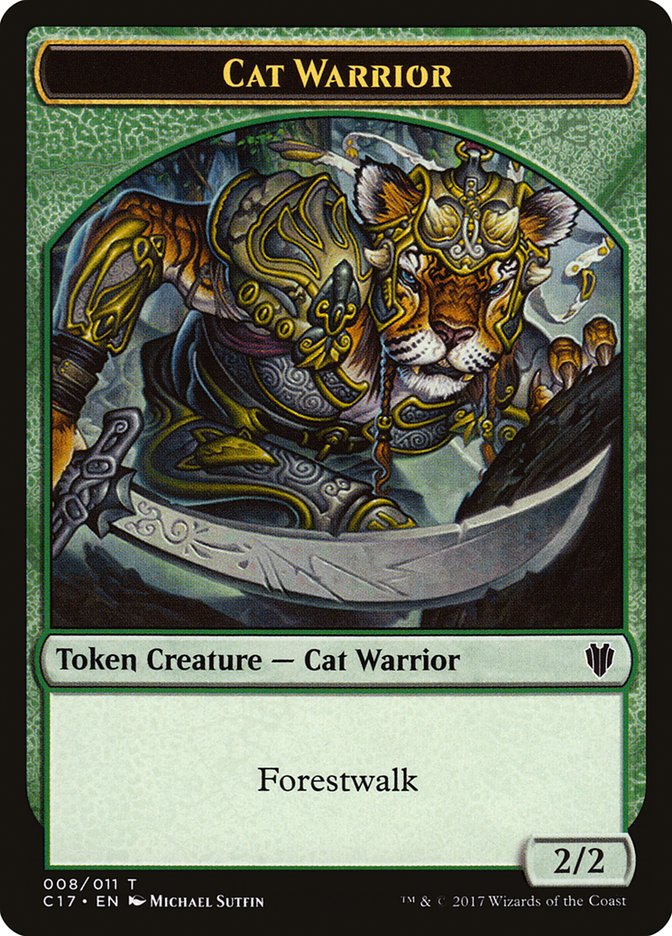 Cat Warrior Token [Commander 2017 Tokens] | Gamer Loot