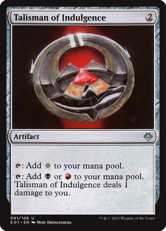 Talisman of Indulgence [Archenemy: Nicol Bolas] | Gamer Loot