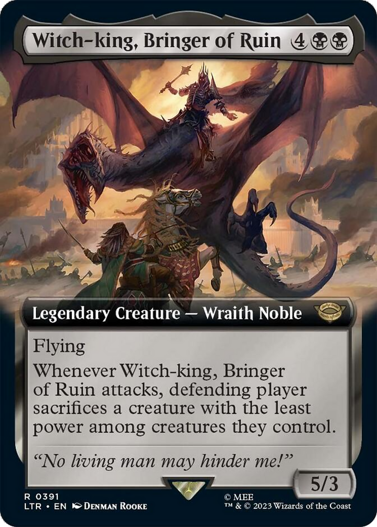 Witch-king, Bringer of Ruin (Extended Alternate Art) [The Lord of the Rings: Tales of Middle-Earth] | Gamer Loot