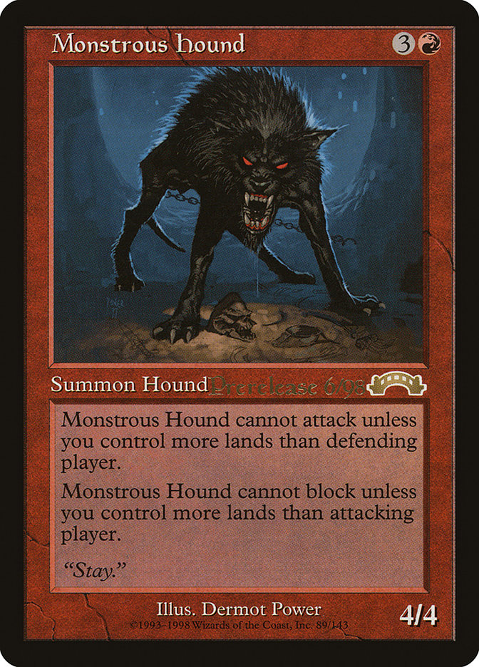 Monstrous Hound [Exodus Promos] | Gamer Loot