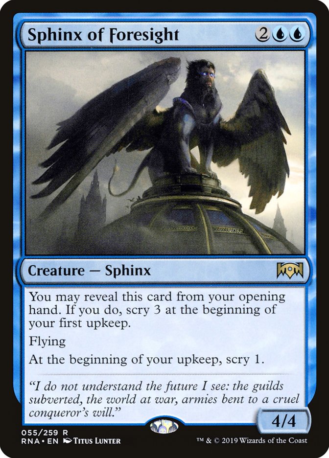 Sphinx of Foresight [Ravnica Allegiance] | Gamer Loot