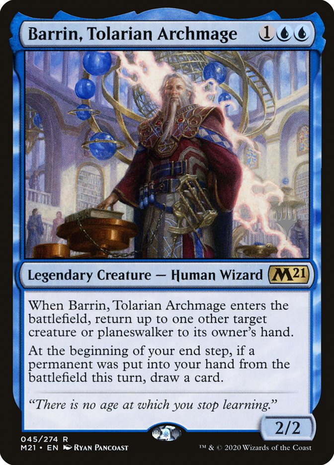 Barrin, Tolarian Archmage (Promo Pack) [Core Set 2021 Promos] | Gamer Loot