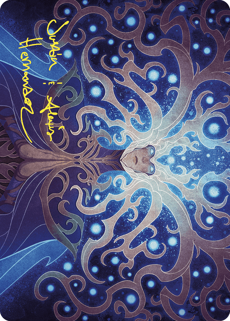 Omniscience Art Card (Gold-Stamped Signature) [Wilds of Eldraine Art Series] | Gamer Loot