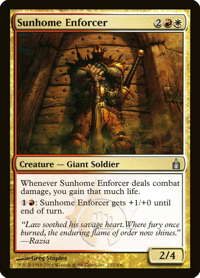 Sunhome Enforcer [Ravnica: City of Guilds] | Gamer Loot