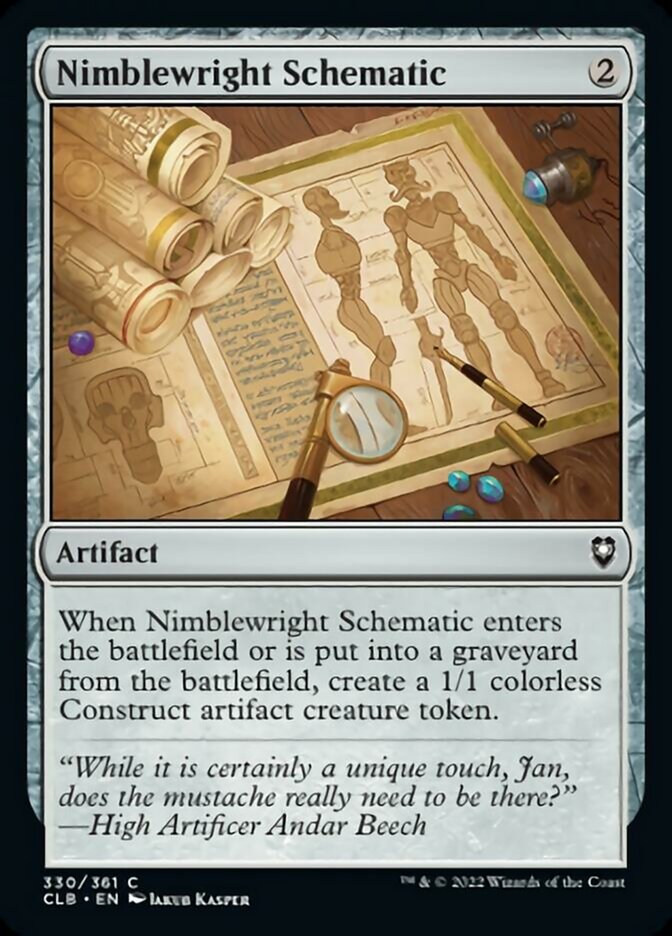 Nimblewright Schematic [Commander Legends: Battle for Baldur's Gate] | Gamer Loot