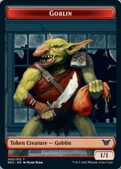 Smoke Blessing // Goblin Double-sided Token [Kamigawa: Neon Dynasty Commander Tokens] | Gamer Loot