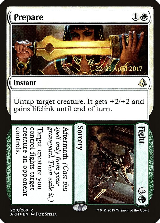 Prepare // Fight  [Amonkhet Prerelease Promos] | Gamer Loot