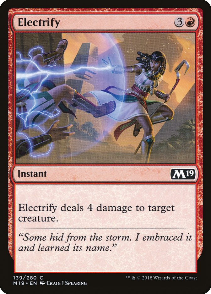 Electrify [Core Set 2019] | Gamer Loot