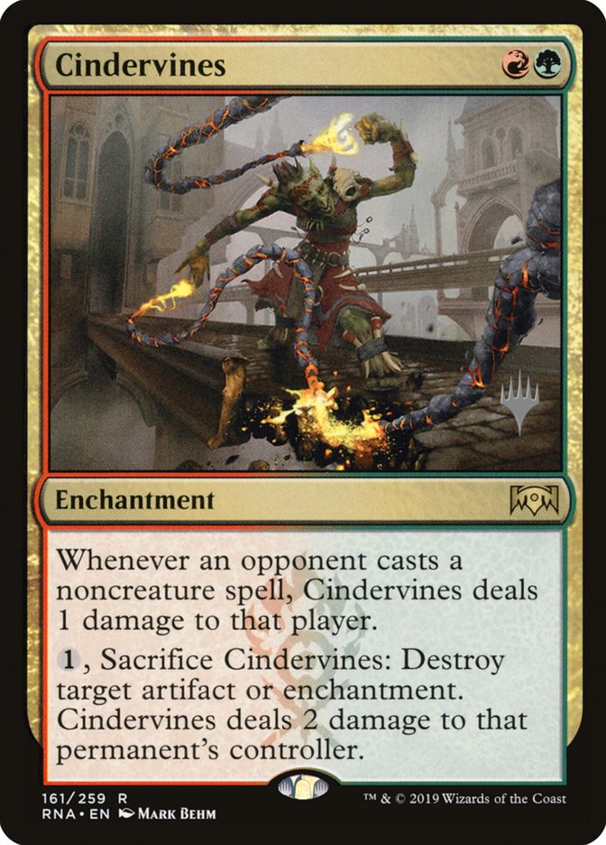 Cindervines (Promo Pack) [Ravnica Allegiance Promos] | Gamer Loot