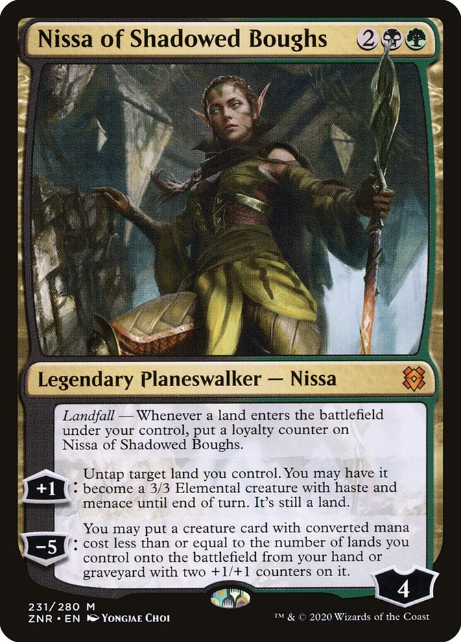 Nissa of Shadowed Boughs [Zendikar Rising] | Gamer Loot