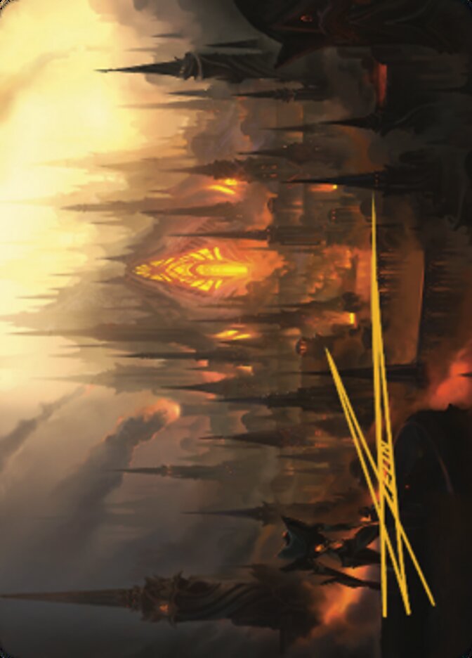 Mishra's Foundry Art Card (Gold-Stamped Signature) [The Brothers' War Art Series] | Gamer Loot