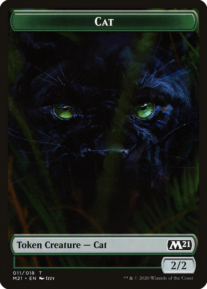 Beast // Cat (011) Double-sided Token [Core Set 2021 Tokens] | Gamer Loot