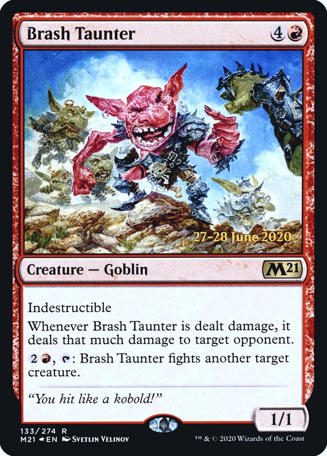 Brash Taunter  [Core Set 2021 Prerelease Promos] | Gamer Loot