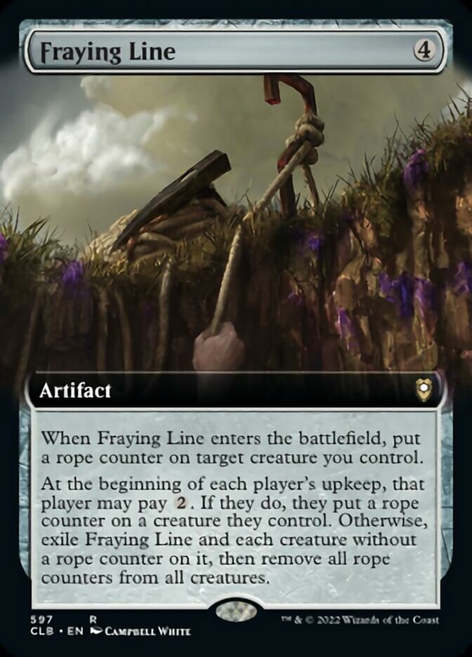 Fraying Line (Extended Art) [Commander Legends: Battle for Baldur's Gate] | Gamer Loot