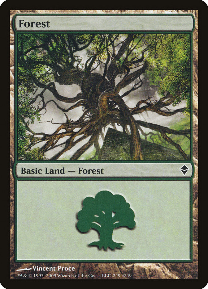 Forest (249a) [Zendikar] | Gamer Loot