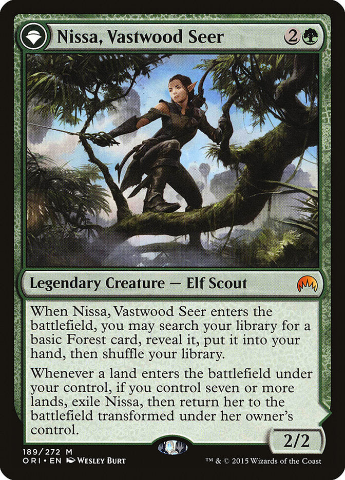 Nissa, Vastwood Seer // Nissa, Sage Animist [Magic Origins] | Gamer Loot