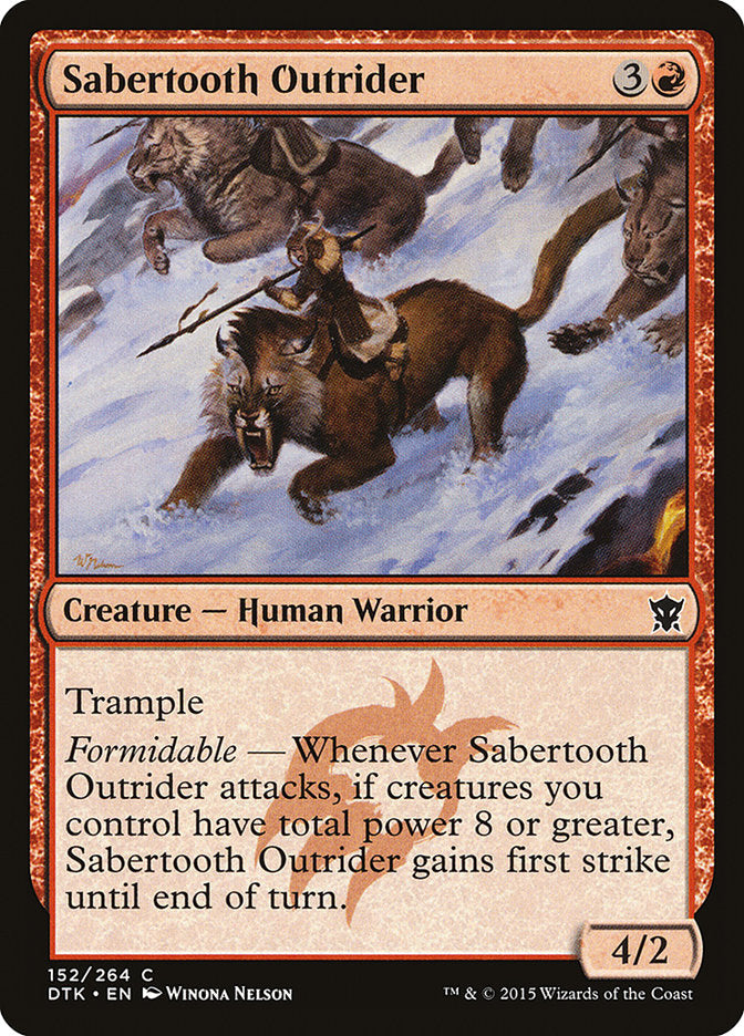 Sabertooth Outrider [Dragons of Tarkir] | Gamer Loot