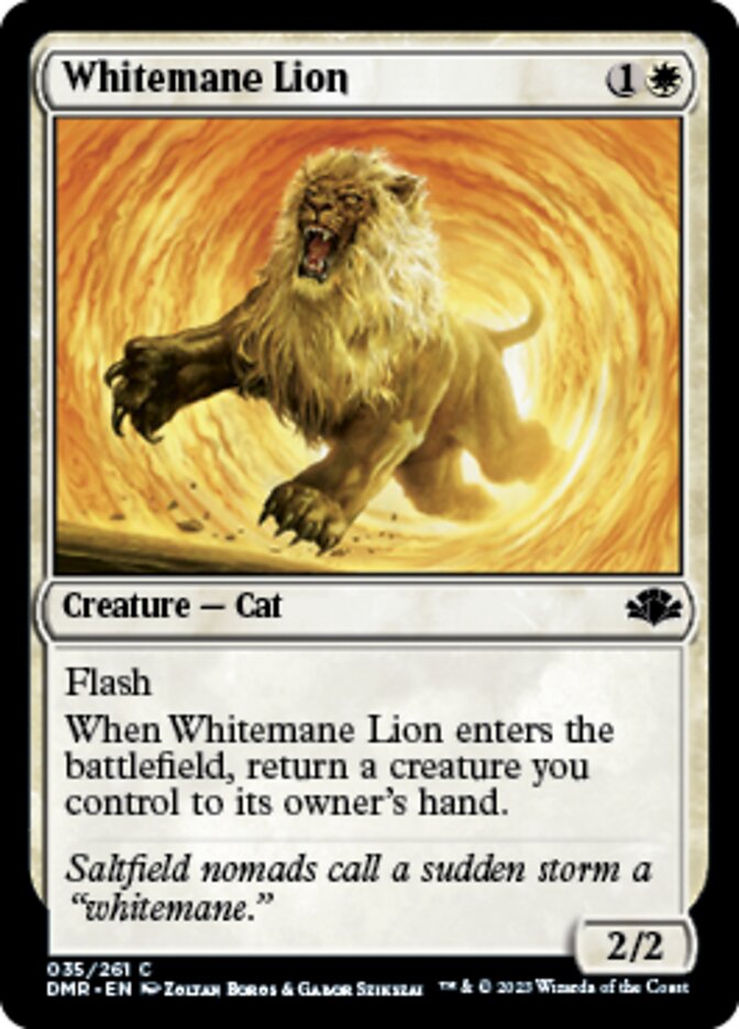 Whitemane Lion [Dominaria Remastered] | Gamer Loot