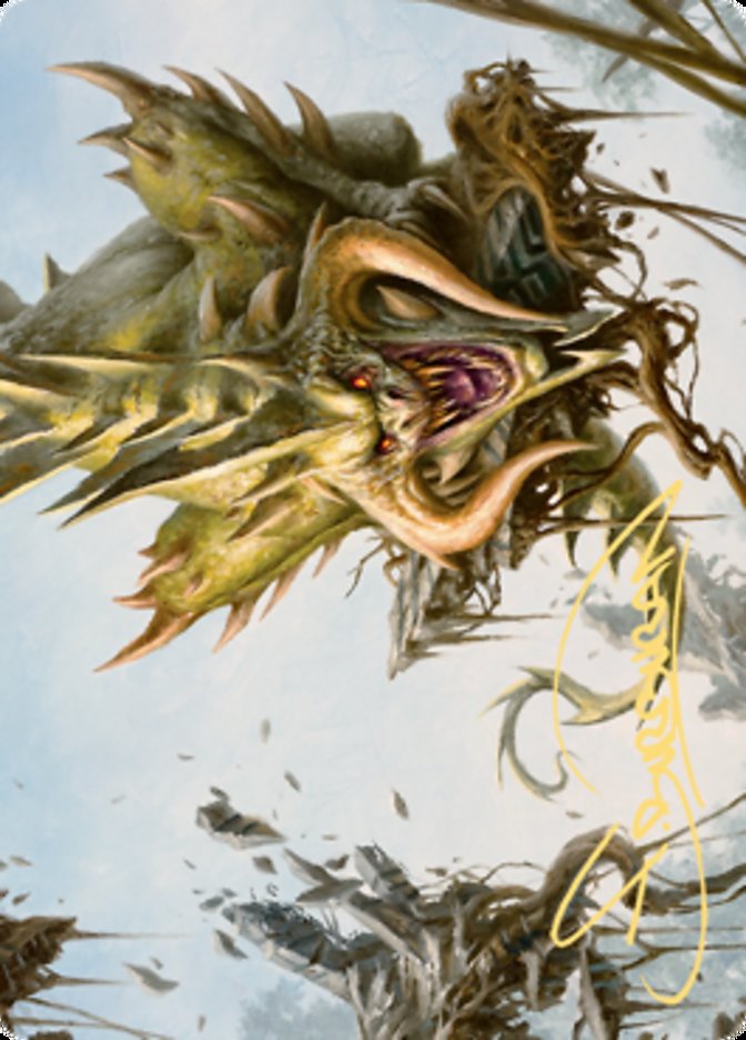 Canopy Baloth Art Card (Gold-Stamped Signature) [Zendikar Rising Art Series] | Gamer Loot