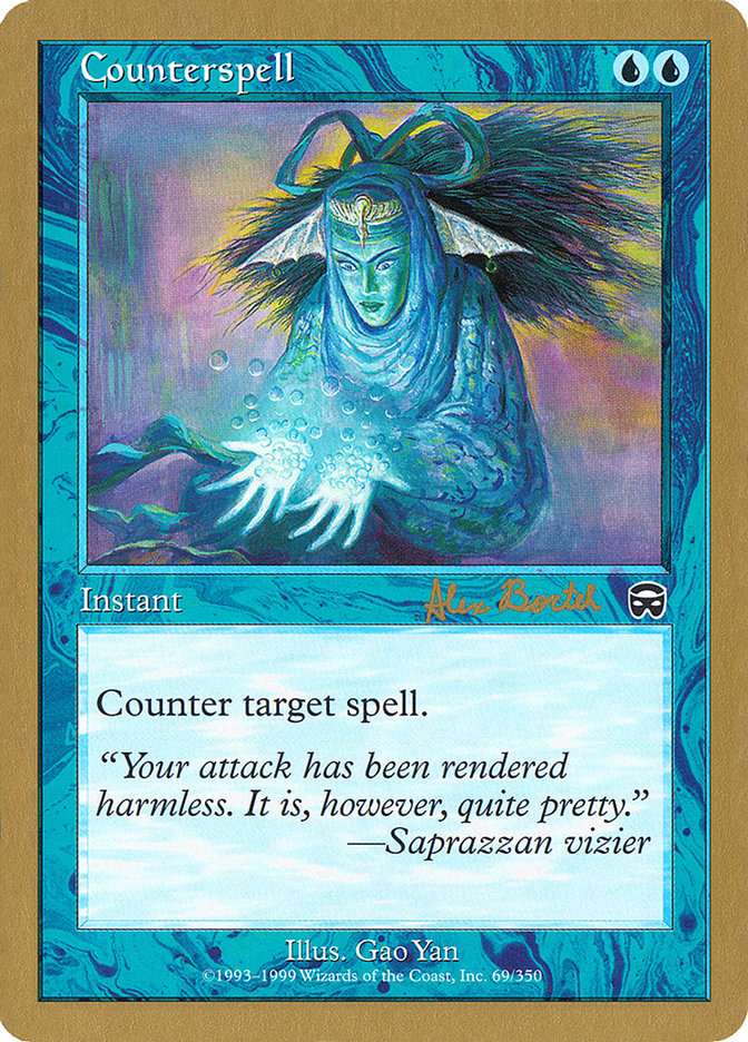 Counterspell (Alex Borteh) (MMQ) [World Championship Decks 2001] | Gamer Loot