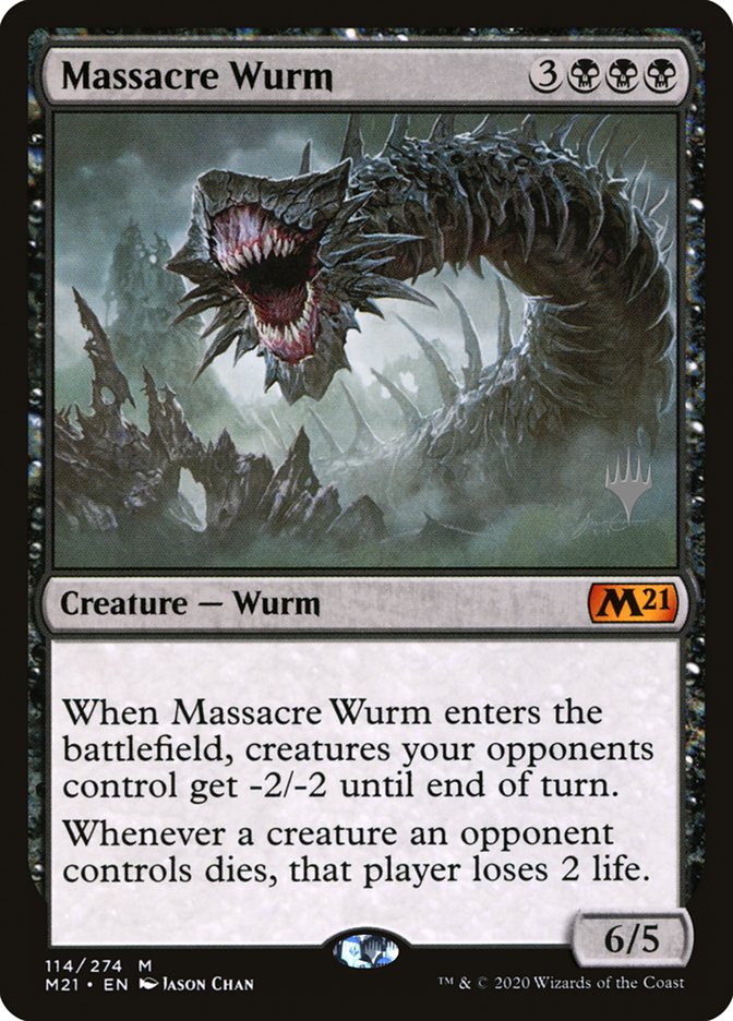 Massacre Wurm (Promo Pack) [Core Set 2021 Promos] | Gamer Loot