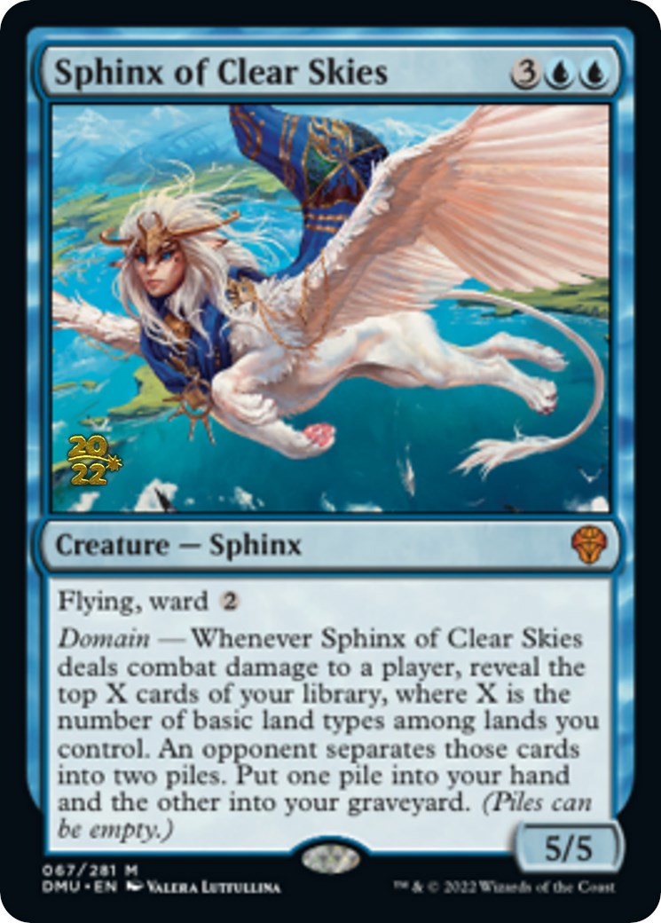 Sphinx of Clear Skies [Dominaria United Prerelease Promos] | Gamer Loot