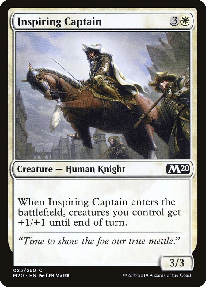 Inspiring Captain [Core Set 2020] | Gamer Loot