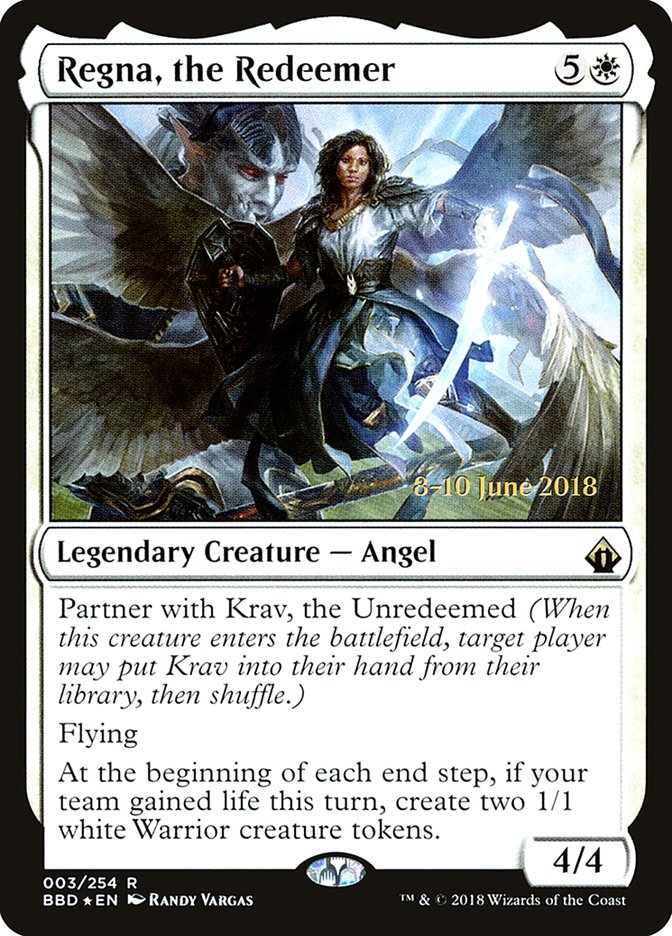 Regna, the Redeemer  [Battlebond Prerelease Promos] | Gamer Loot