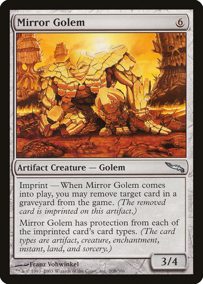 Mirror Golem [Mirrodin] | Gamer Loot