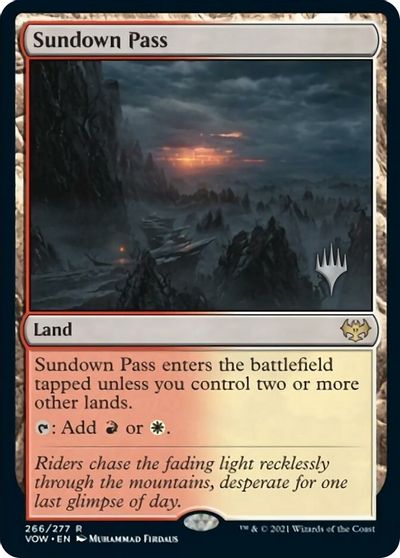 Sundown Pass (Promo Pack) [Innistrad: Crimson Vow Promos] | Gamer Loot