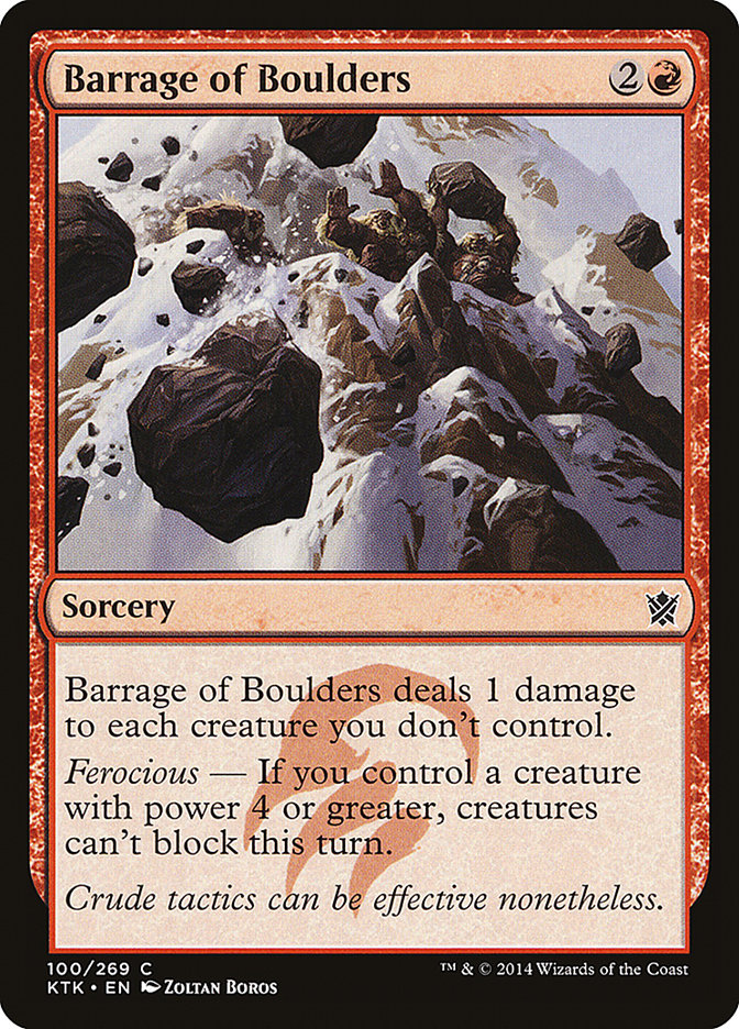 Barrage of Boulders [Khans of Tarkir] | Gamer Loot