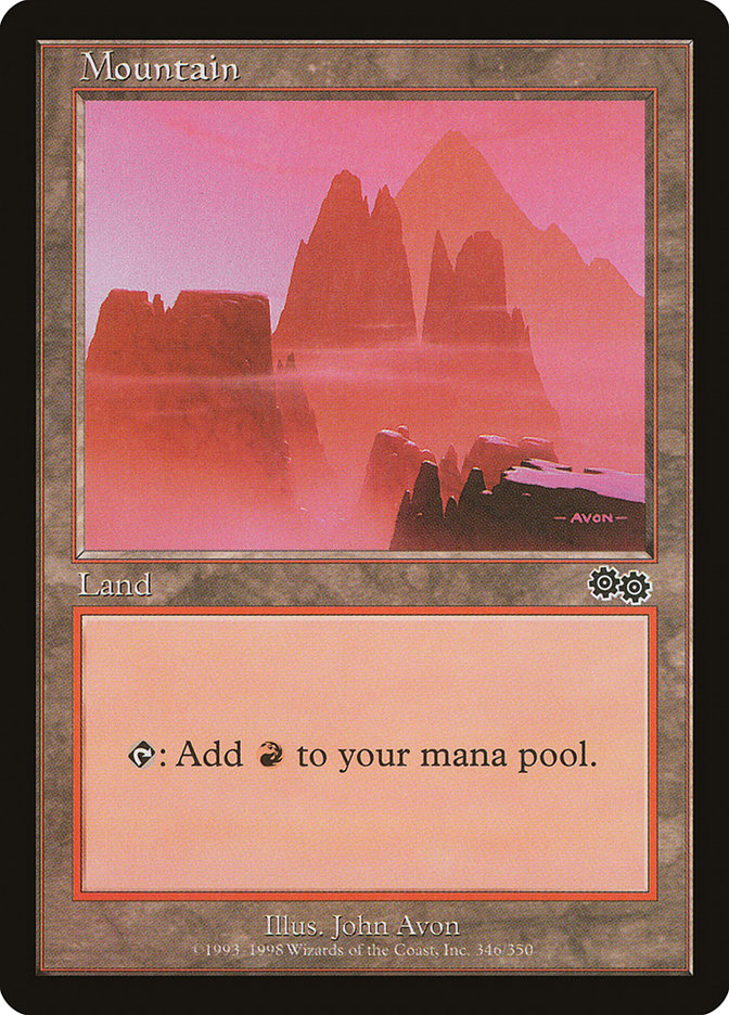 Mountain (346) [Urza's Saga] | Gamer Loot