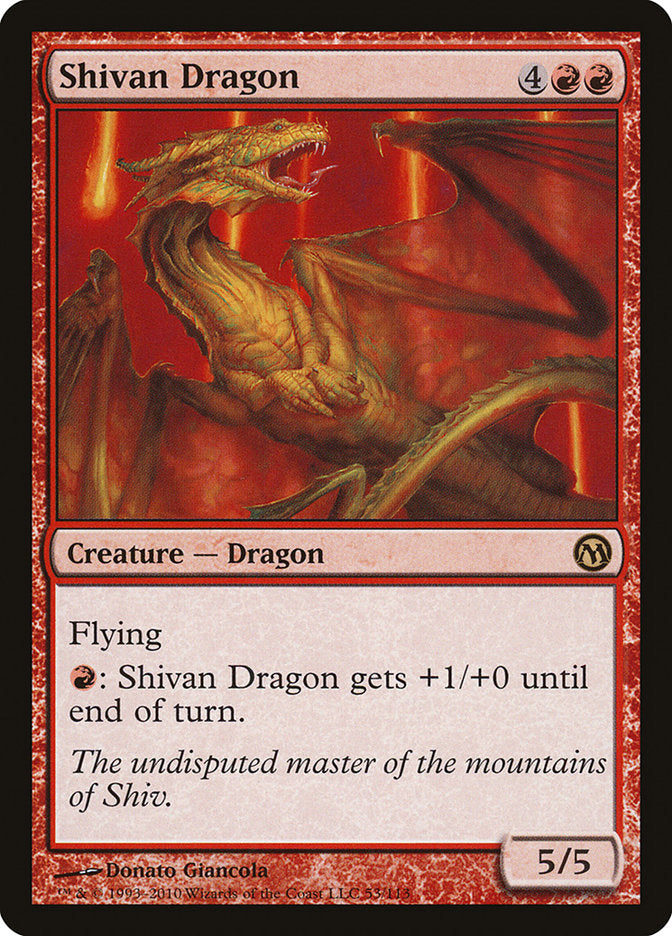 Shivan Dragon [Duels of the Planeswalkers] | Gamer Loot